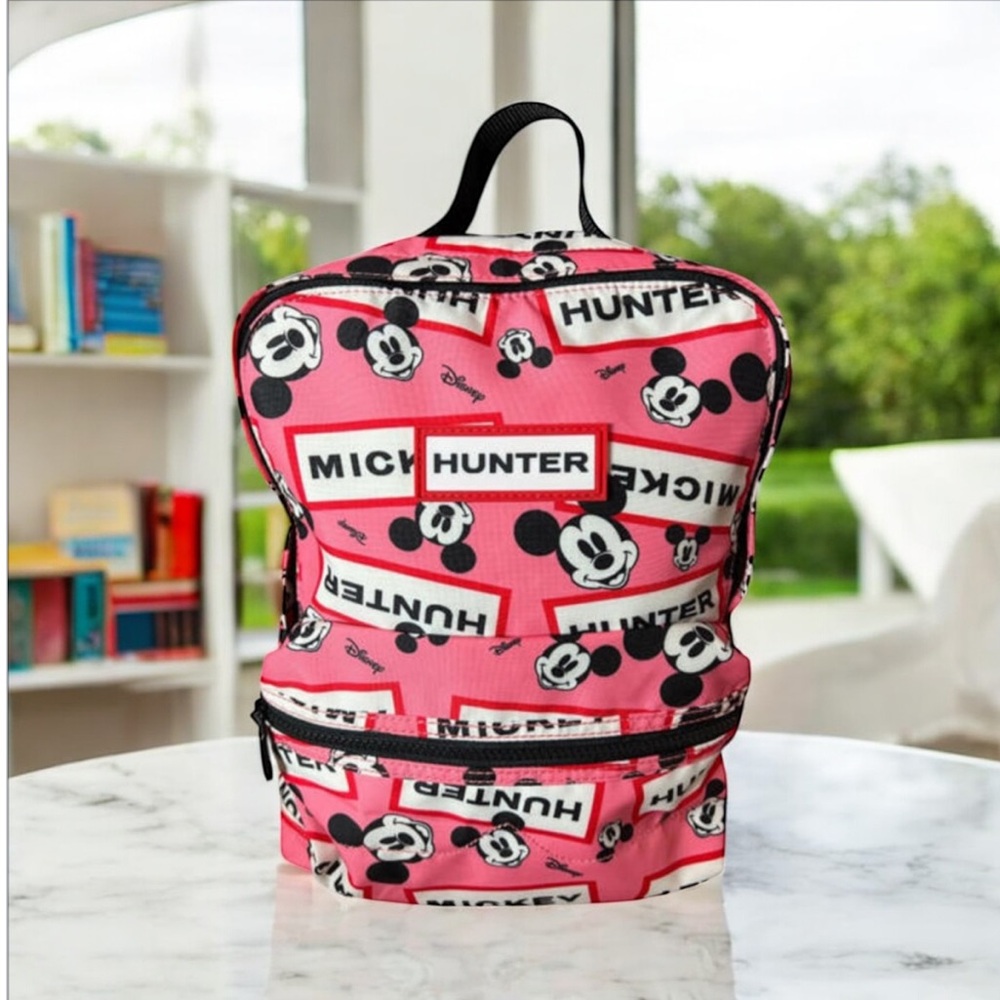 Hunter x Disney Mickey Mouse small PINK backpack‎ Rare.